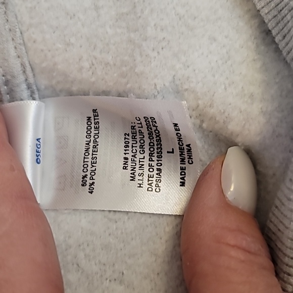 SEGA Sonic the Hedgehog kids large sweatshirt grey white blue - Picture 7 of 11